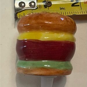 DEI Charmers Hamburger/ Cheeseburger Mini Charm **NEW- Pristine condition"